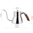 thumbnail image 3 of 800 ml de acero inoxidable verter sobre cuello de cisne mano goteo hervidor de café caña olla, 3 of 9