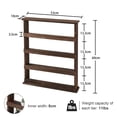 thumbnail image 3 of LUVODI Rustic 4Tier Wooden Spice Jar Rack Desktop Wall Hanging Storage Shelf Holder Kitchen Cabinet, 3 of 10