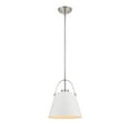 thumbnail image 3 of Z Lite 726P18-MB-HBR 18 in. Z-Studio 1 Light Matte Black & Heritage Brass Pendant Ceiling Light, 3 of 7