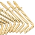 thumbnail image 4 of 50 Pcs Right Angle Screw Hook Picture Hangers L Shaped Nail Hangers Picture Hooks, 4 of 6