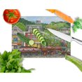 thumbnail image 2 of Caroline's Treasures Railroad Train Next Stop Pleasant Valley Glass Cutting Board Large, 2 of 2