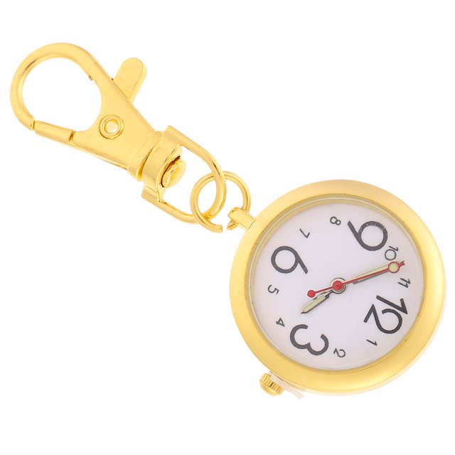 GARVALON 1Pcs Montre Analogique Femme Infirmière avec Porte-Clés pour Usage Hospitalier Style Mode