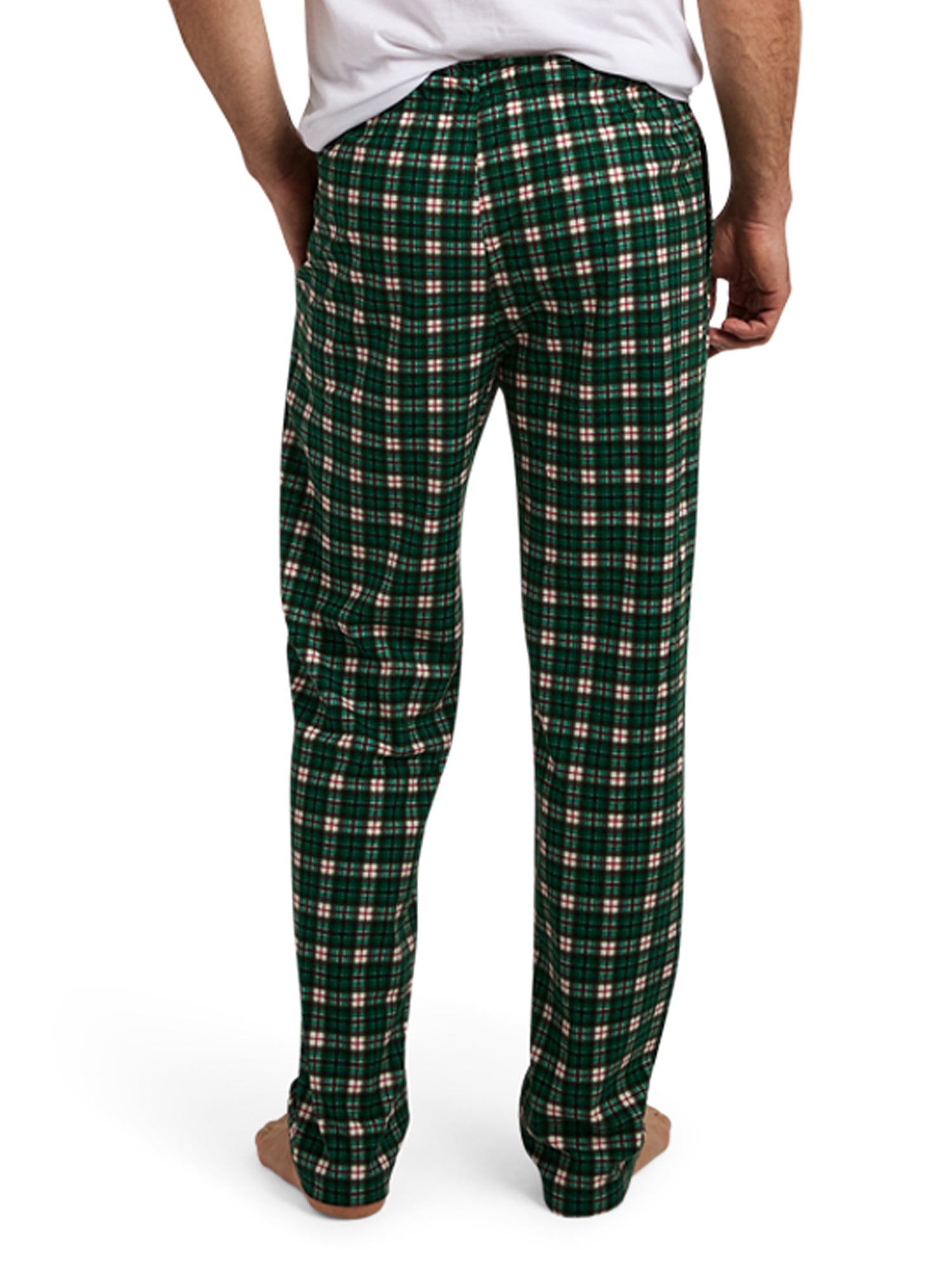 Chaps Men's Plaid Microfleece Pajama Pants with Pockets