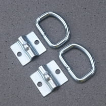 FRCOLOR 4pcs RV Awning Trailer Tie Down Anchor with D Ring Hooks for Convenient Load Securing