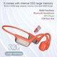thumbnail image 3 of Auriculares de natación AYI S10 True Bone Conduction IP68 rojos, 3 of 9