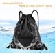 thumbnail image 4 of 1 Uds. Bolsa de gimnasio con cordón, bolsa de natación con cordón negro, bolsas deportivas con cordón de PE, mochila impermeable con bolsillo y cremallera, para mujeres y hombres (40*47cm), 4 of 5