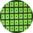 thumbnail image 1 of Ahgly Company Indoor Round Abstract Green Modern Area Rugs, 7' Round, 1 of 4