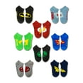 thumbnail image 2 of Warner Brothers Justice League Assorted Print 8 Pack No-Show Socks, 2 of 3