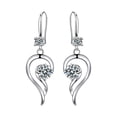 thumbnail image 1 of Boucles d'Oreilles Mode en Acier Inoxydable Rondes pour Femmes Créatives avec Diamants et Cristaux, 1 of 5
