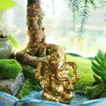 thumbnail image 5 of 3.5" H Ganesh Statue for Car Dashboard Gold Color Hindu God Ganesha Ganesha Statue India Home Office Temple Mandir Murti Pooja Items Diwali Gifts, 5 of 6