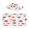 thumbnail image 2 of 3 Piece Bath Towels Set Bath Towel, Hand Towel and Face Towel for Bathroom, Gym, Hotel Pastel Watercolor Floral Pattern, 2 of 8