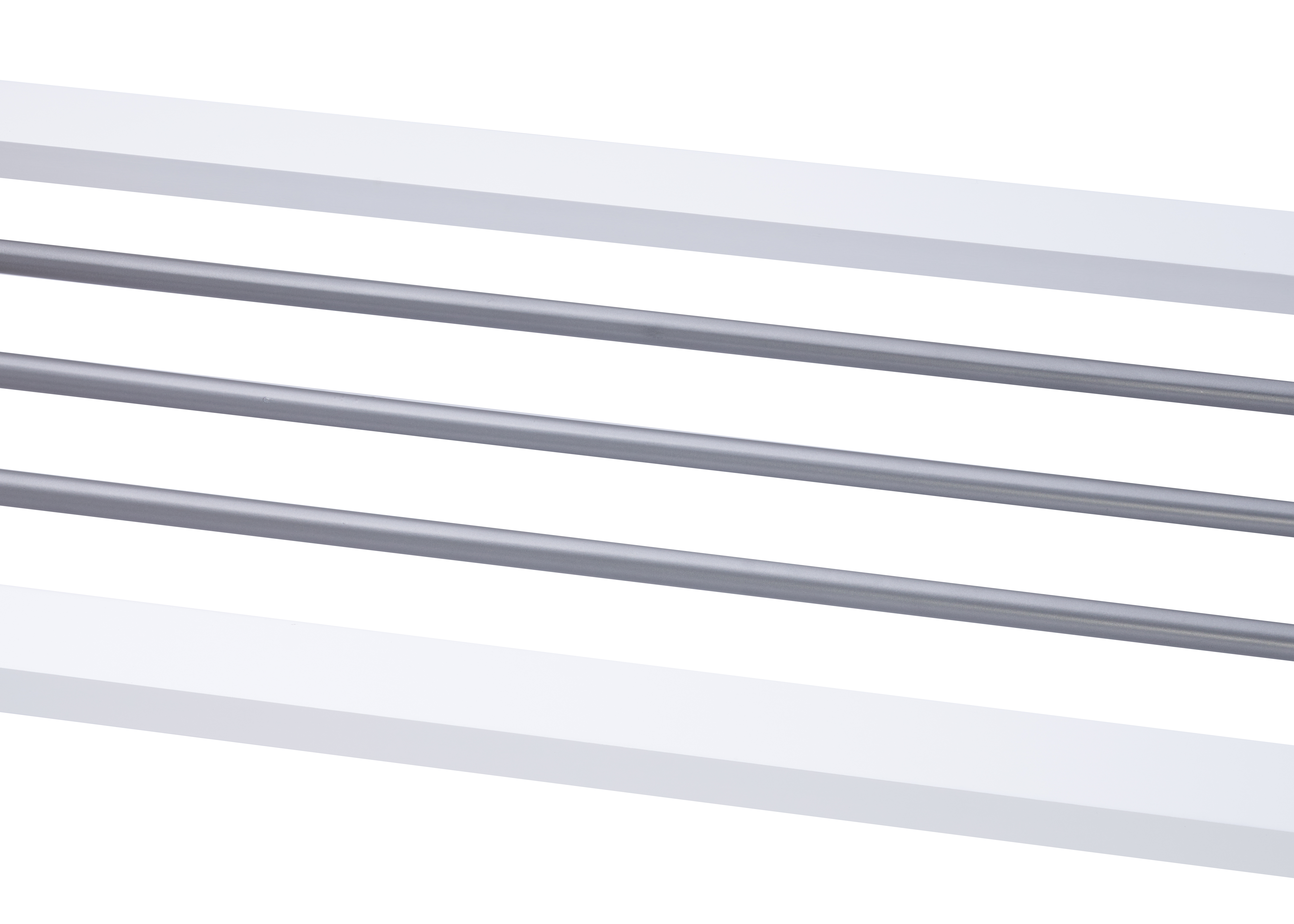 TRINITY EcoStorage® | 3-Tier Bamboo & Metal Shoe Rack | White