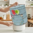 thumbnail image 3 of Starfish Shell Pressure Cooker Cover Floral Sand Summer Beach Blue Wood Grain Dust Cover for Kitchen Appliances with Top Handle & Storage Pockets, Fits 6 Quart Instant Pot, Air Fryer, Crock Pot, 3 of 9