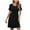 Black, variant on Patlollav Womens Summer Ruffle Short Sleeve Loose Swing T-Shirt Dresses Party Dress