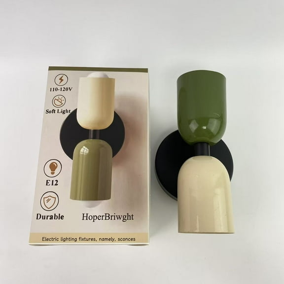 HoperBriwght Electric lighting fixtures, namely, sconces, doors and other portions of buildings,Modern Wall Sconce Indoor Wall Light Fixture Metal Wall Lamp for Stair Hallway Home Theatre Bedroom