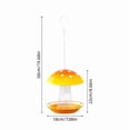 thumbnail image 3 of Mushroom Hanging Metal Mesh Bird Feeder 19.68IN Decorative Wild Bird Seed Feeder Weather Resistant Outdoor Garden Backyard Tree Hanging Ornament for Wildlife Watching, 3 of 7