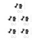 thumbnail image 3 of Naiovety 1 Set Fancy Dress Costume 80s Special Party Clothing Cosplay Props Outfits Supply Women Accessories for Halloween Type2 NO2, 3 of 6