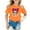 1#Orange438, variant on Byoo Toddler Girls Tee Trendy Cartoon Character Print Short Sleeved Pullover T-Shirt Soft Casual Daily Pullover Top