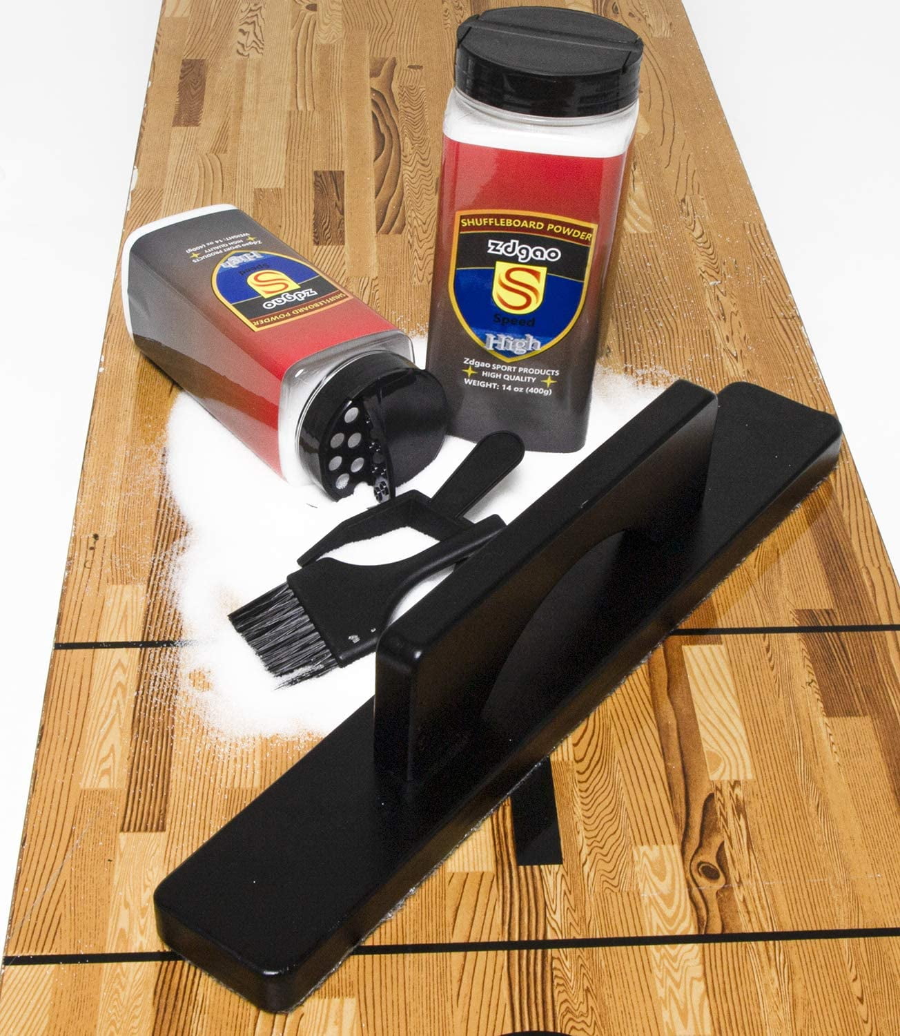 Shuffleboard Sand with Shuffleboard Table Brush and Mini Dustpan Set
