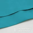 thumbnail image 7 of Tailored Bed Skirt - 21 inch Drop, Aqua, Queen Bedskirt with Split Corners (Available in 14 Colors) Blissford, 7 of 7