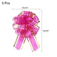 thumbnail image 2 of Uxcell 5pcs Large Pull Bow Gift Wrapping Bows Organza Bows for Wedding Baskets Presents Rose Red 15 cm, 2 of 6