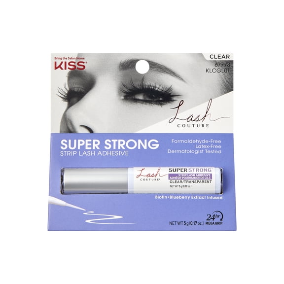 KISS Lash Couture Latex-Free Super Strong Strip Eyelash Adhesive, 5 g (0.17 oz.) - Clear