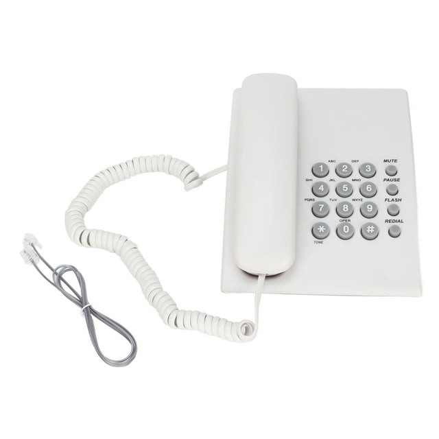 Teléfono fijo doméstico, teléfono fijo con cable, manos completas, teléfono de hotel, teléfono de escritorio con cable, diseño de precisión
