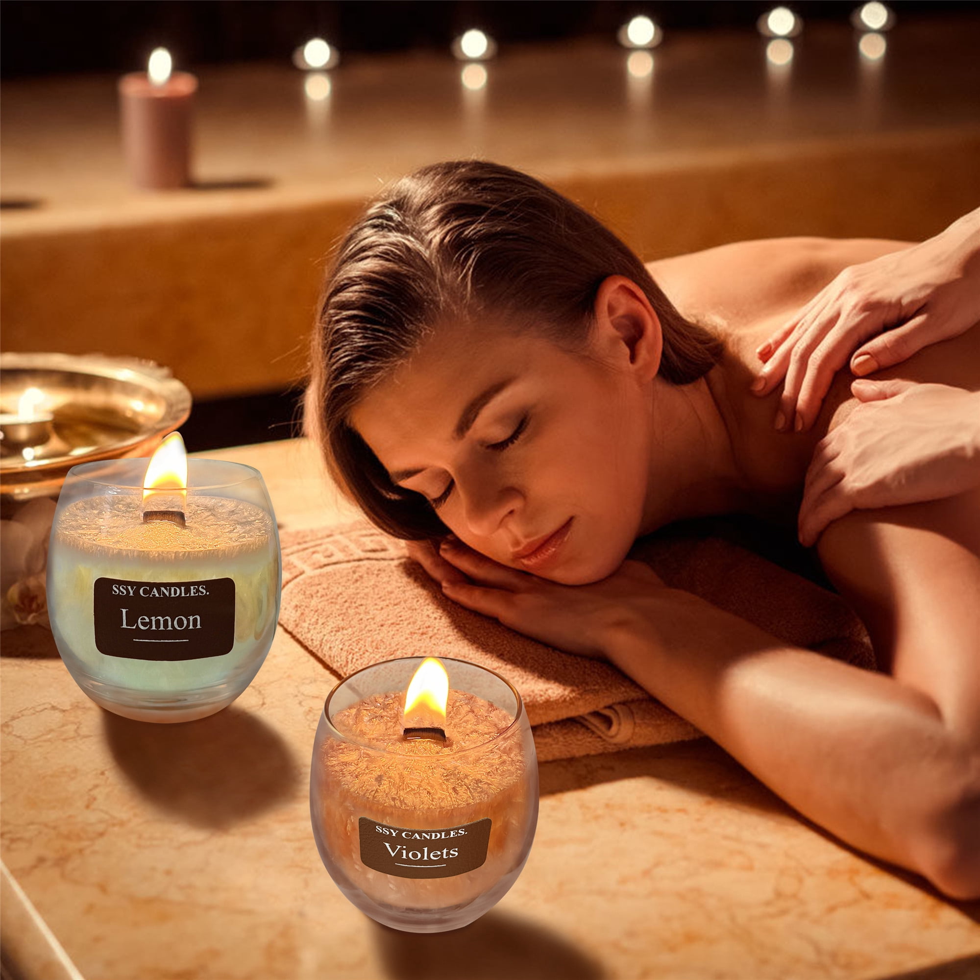 FCMSHAMD Incense Fragrance Scented Candle - Relaxing Aromatherapy, 7.9oz