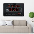 thumbnail image 3 of Electronic Calendar Clock, Electronic Digital Calendar Clock Calendar Clock, Multifunctional Time Temperature Display 9.8 X 6.3 X 1.2in For Office Study, 3 of 8