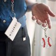 thumbnail image 4 of Basketball Football Rugby Keychain Sport Enthusiast Durable Metal Keyring For Athletes Fans And Players, 4 of 5