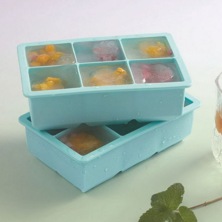 Large Cube Silicone Ice Tray, Giant 2 Inch Ice Cubes Keep Your