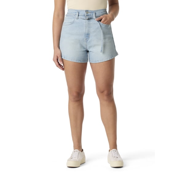 Levi Strauss Signature Women's and Women's Plus Vintage A-Line Belt Shorts, Sizes 0-18