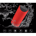 thumbnail image 2 of Combo bocinas bluetooth con radio FM + audifonos Rojo, 2 of 5
