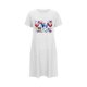 thumbnail image 4 of Camisón corto de talla grande para mujer, camisón de manga corta con estampado de pecho a la moda, camisón para mujer, 4 of 5