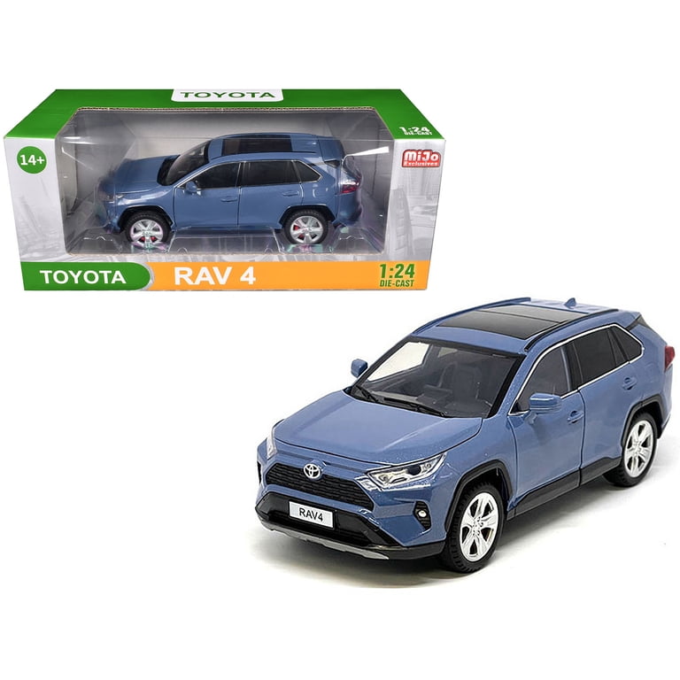 Toyota Rav4 Hybrid XLE Blue Metallic with Sunroof 1/24 Diecast