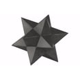 thumbnail image 2 of Metal 12 Point Stellated Icosahedron Sculpture Large - Gray, 2 of 2