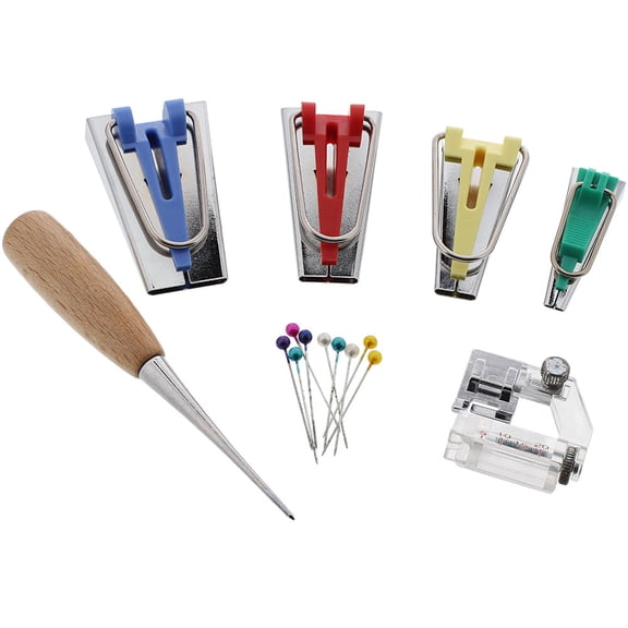 Bias Tape Maker Accessory Set with Case