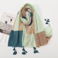 thumbnail image 4 of Bufanda de lino y algodón liuwei suave con estampado de otoño e invierno para mujer 180 x 90 cm, 4 of 4