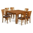 thumbnail image 4 of East West Furniture Parfait 7 Piece Lath Back Dining Table Set, 4 of 4