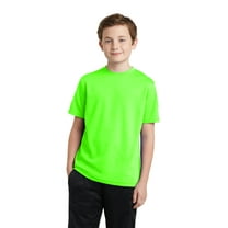 Sport-Tek Youth PosiCharge RacerMesh Tee-M (Neon Green)
