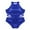Blue, variant on renvena Kids Girls Shiny Sequins Halter Strappy Back Gymnastic Ballet Dance Leotard Ballerina Costume