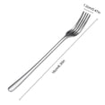 thumbnail image 6 of Selrti 5 Pcs Appetizer Dessert Forks Stainless Steel Salad Fruit Tasting Forks Multi-functional Cocktail Forks for Party Travel, 6 of 8