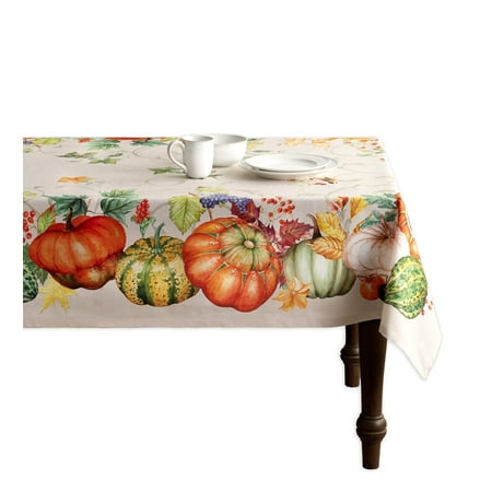 

Maison d Hermine Lumina100% CottonTablecloth for Kitchen Dining | Tabletop | Decoration | Parties | Weddings | Autumn/Winter (Square 60 Inch by 120 Inch)