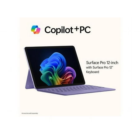 Microsoft - Surface Pro - Copilot+ PC - 12" Touch-Screen - Snapdragon X Plus - 16GB Memory - 512GB SSD - Device Only (Latest Model) - Violet