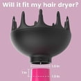 thumbnail image 2 of Difusor de pelo grande Black Orchid para cabello natural rizado, 2 of 4