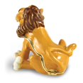 thumbnail image 3 of Luxury Giftware by Jere Bejeweled Crystal Gold-tone Enameled ARI Lion Trinket Box and Matching 18 Inch Necklace, 3 of 4