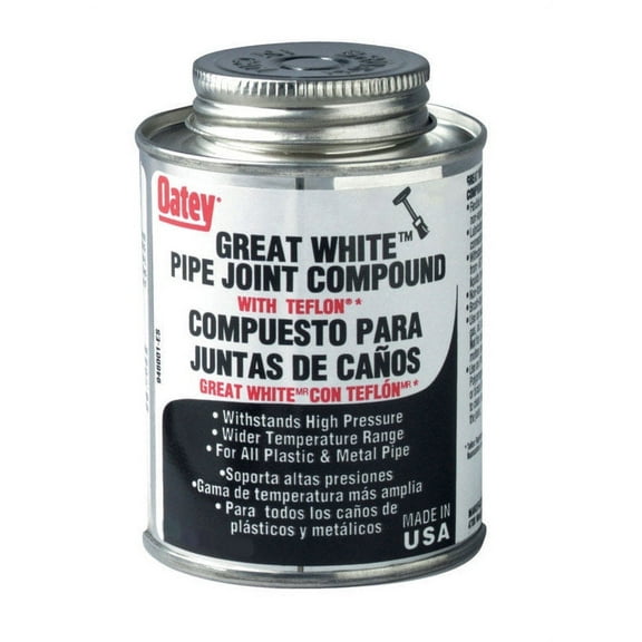 Oatey Great White White Pipe Joint Compound 8 oz.