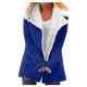 thumbnail image 1 of Chaqueta de solapa con botones de felpa compuesta cálida de invierno de talla grande para mujer, prendas de vestir, abrigo Pompotops qwe17987, 1 of 6