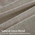 thumbnail image 3 of Cortinas TWODRAPES de lino y lino plisadas, 213 x 213 cm, 2 paneles, 3 of 9
