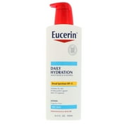 Eucerin Daily Hydration Moisturizer & Sunscreen Lotion SPF 15 16.9 oz (Pack of 2)